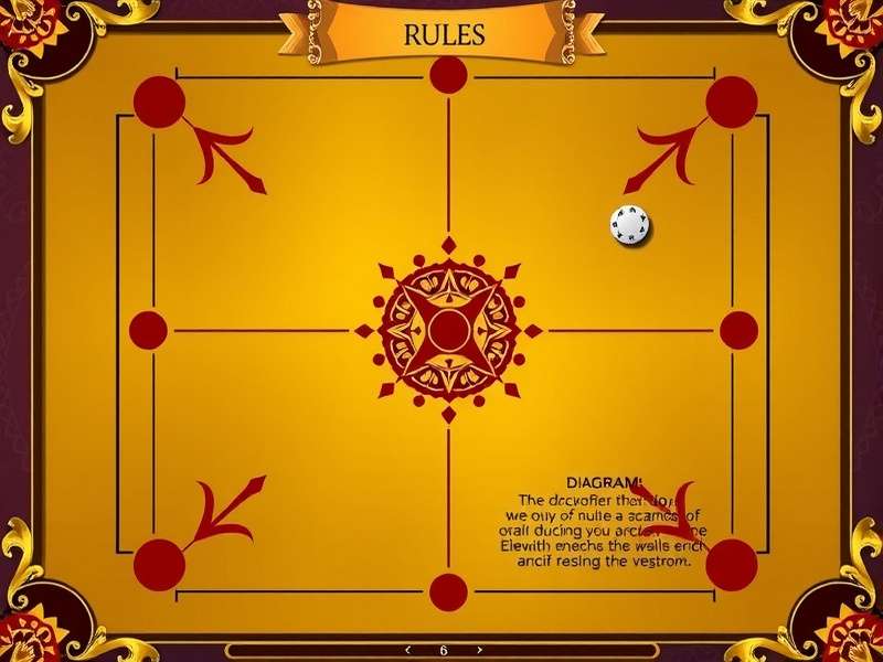 Carrom Speed King rules explanation diagram